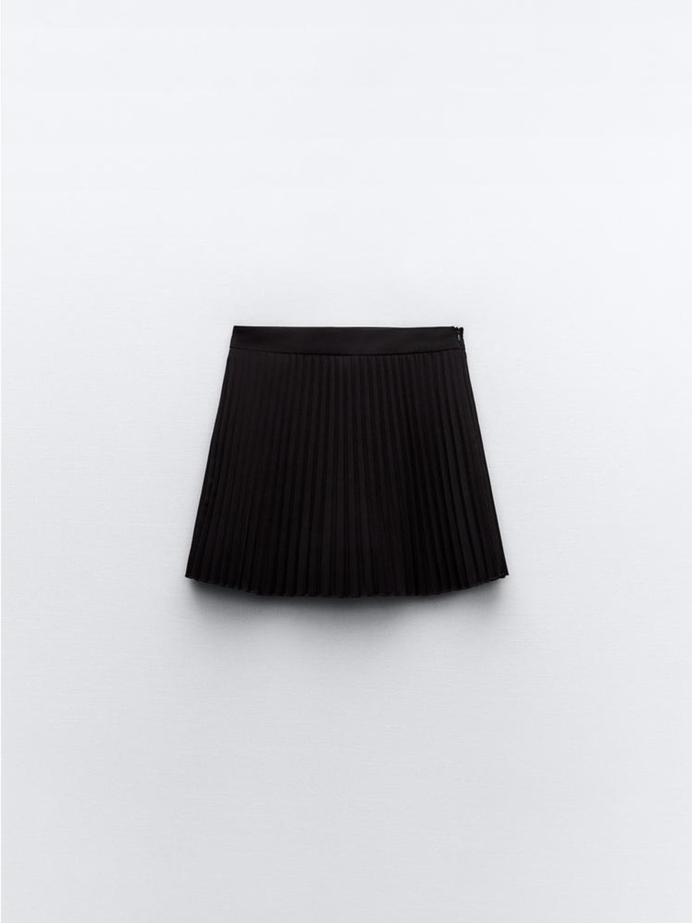 Zara Black Pleated Mini Skirt